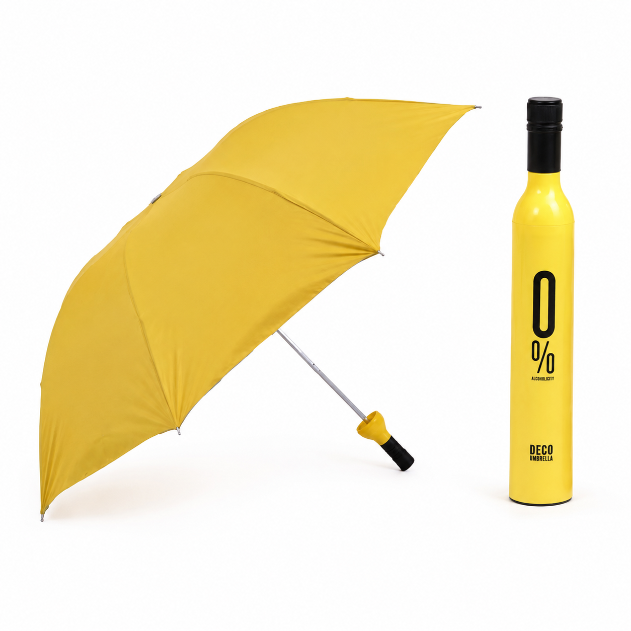 Wine Bottle Shaped Folding Umbrella