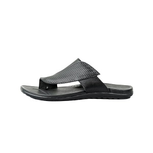 Flash Leather Sandal – Black