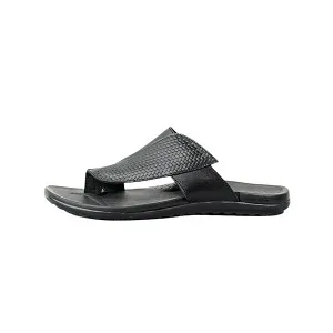 Flash Leather Sandal – Black