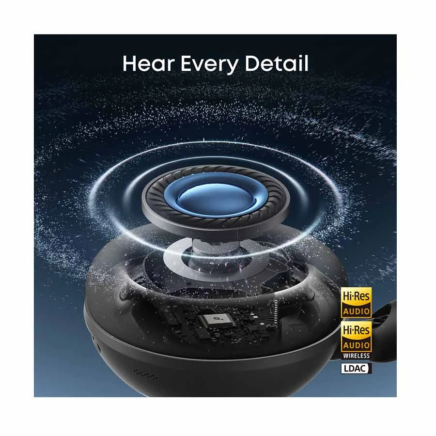 Anker SoundCore Space 2 ANC Jet Black Bluetooth Over-Ear Headphone