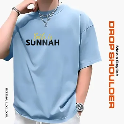 Men's Stylish Drop Shoulder- Sky Blue