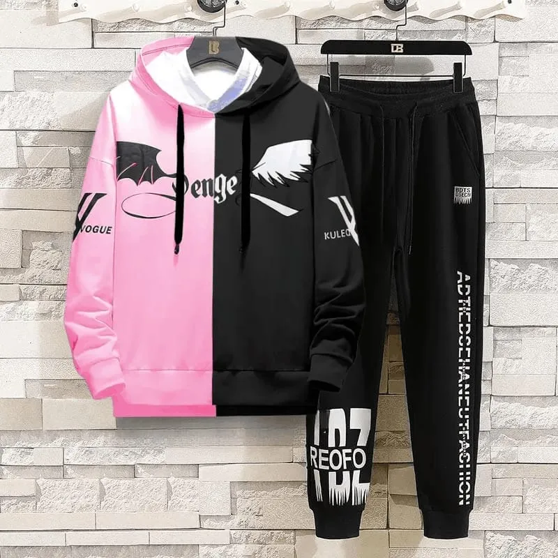 Hoodie and Trouser Set for Men and Women, Cotton Hoodie, 250 GSM