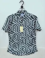 Men's Half Sleeve Spandex Cotton Shirt, Slim Fit, M to XL