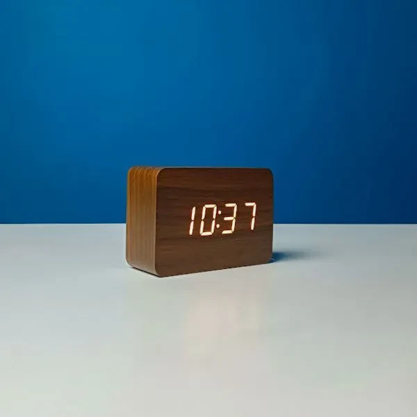 Wood Style Led Digital Clock