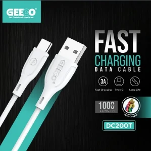 Geeoo DC 200T Type-C Pure Copper Fast Charging Cable
