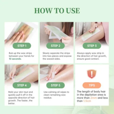 Beauty Formulas Chamomile Extract Leg & Body Wax Strips 20Pcs (China)