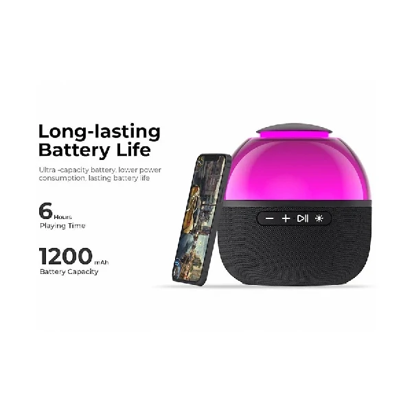 Havit SK900BT RGB Bluetooth Black Speaker