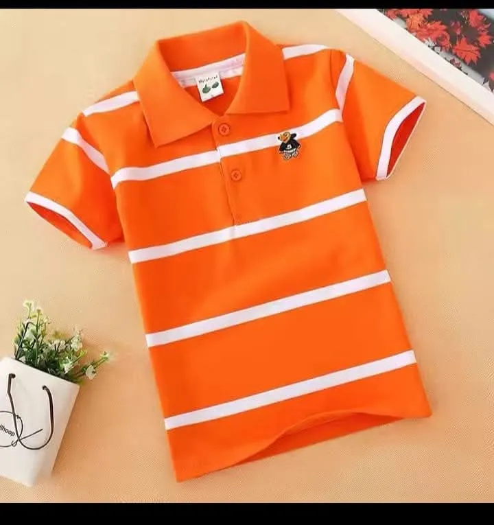 Kids' Pure Cotton Polo Shirt, 6 Colours, 1 to 10 Years