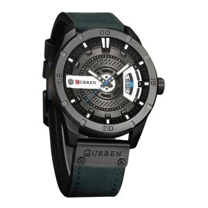 Curren 8301 Leather Analog Watch for Men