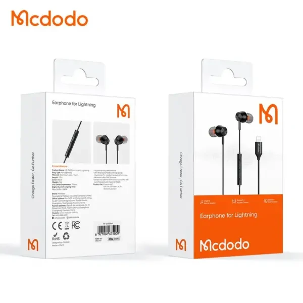 Mcdodo Stereo Earphone for Lightning (HP-3480)