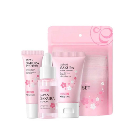 Laikou Japan Sakura Skincare Set 3 Pcs (China)
