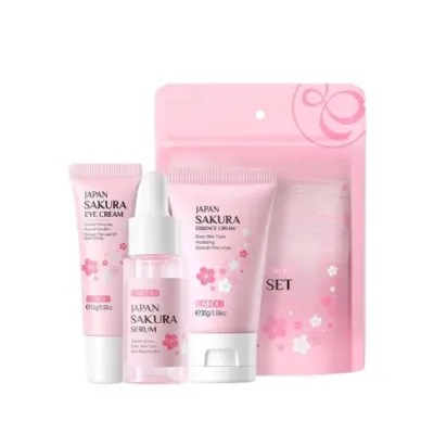 Laikou Japan Sakura Skincare Set 3 Pcs (China)