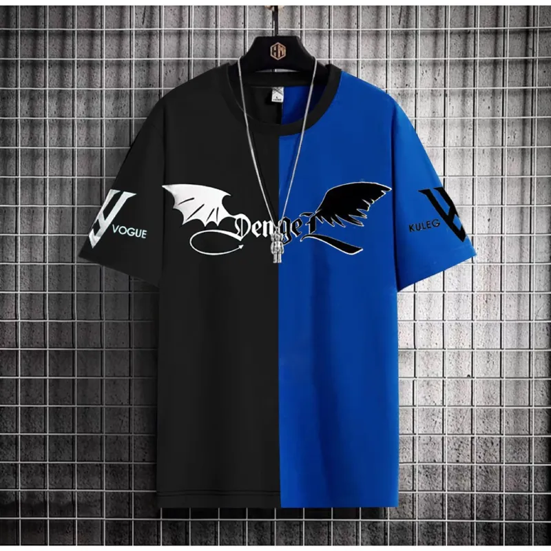 Men's Drop Shoulder T-Shirt in Cotton Mix Mesh, 190+ GSM