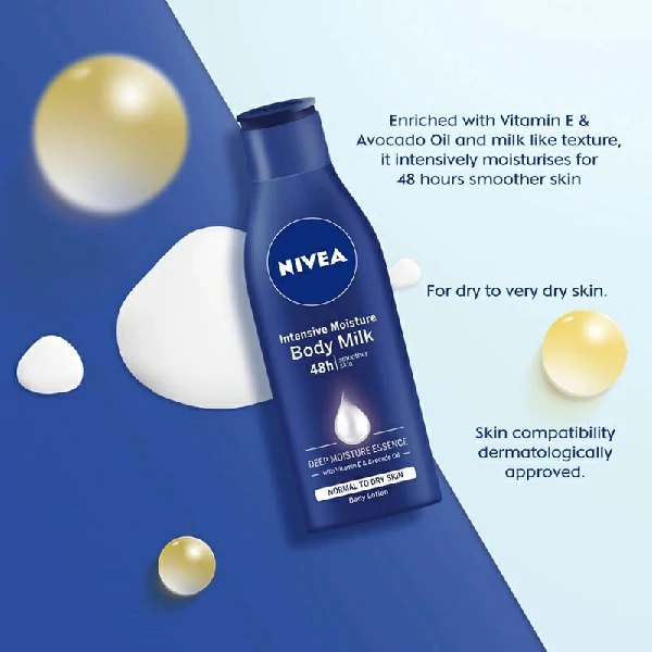 NIVEA Lotion Body Milk Intensive Moisturiser (250ml)