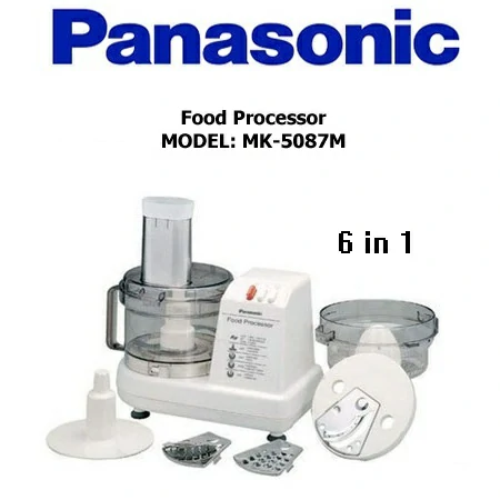PANASONIC (6 in 1) FOOD PROCESSOR,MK-5087M.