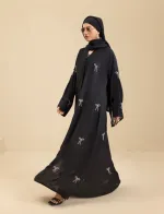 Arabian Gown Borka with Hijab and Embroidery, 6 Colours