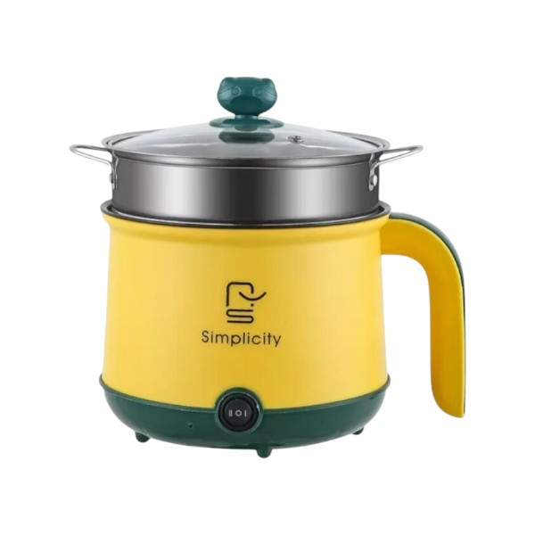 Simplicity Multi-Functional Double Layer Electric Cooking Pot 1.8L