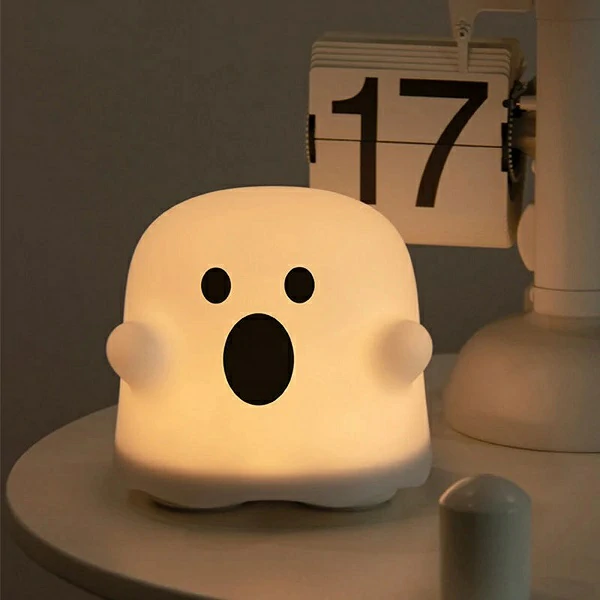 Cute Boo Ghost Silicone Lamp Touch Sensor Dimmable LED Ghost Night Lights For Children Bedroom