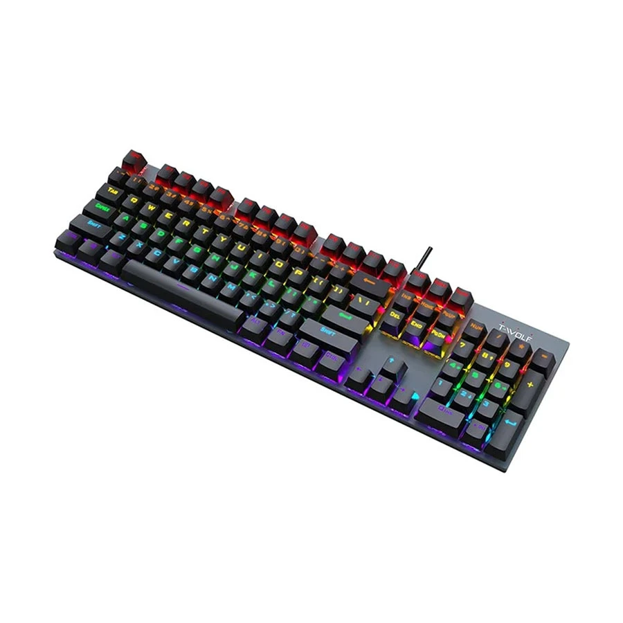 T-Wolf T17 RGB Wired (Blue Switch) Black Mechanical Gaming Keyboard