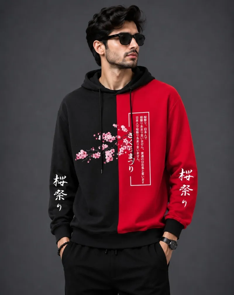 Men's Pure Cotton Hoodie for Winter, 280-300 GSM, 6 Colours