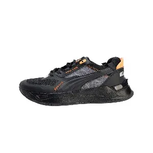 Black and orange step stylish look Design All Seasons sneaker for men