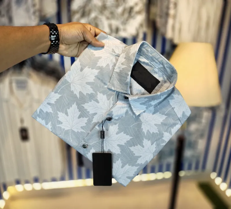 Men's Magnet Cotton Full Sleeve Shirt, Slim Fit, Cup Buttons