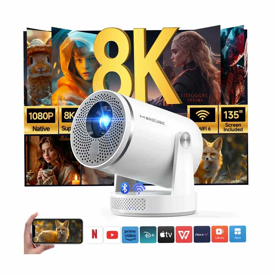 Magcubic HY320 Pro 400 ANSI Lumens 1080P Android Portable Projector