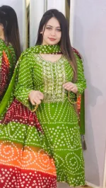 Chunri Boutique Three Piece in Printed Cotton Silk