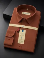 Men's Pure Cotton Formal Shirt, Sizes M to XXL