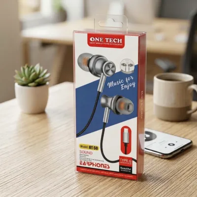 One Tech OT-50 Type-C Wired In-Ear Earphones
