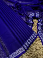 Nokshi Paar Cotton Saree with Separate Blouse Piece, 4 Colours