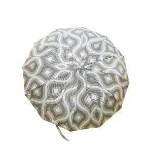 Premium 12-Ribs Automatic Umbrella With Flash Light – White