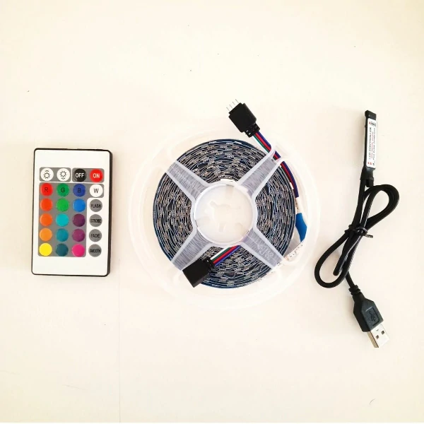 GearUP SL50 RGB LED Strip Light with Remote- 5 Meter, Non-Waterproof