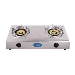 TOPPER A-211 Double Stainless Steel Auto Stove LPG