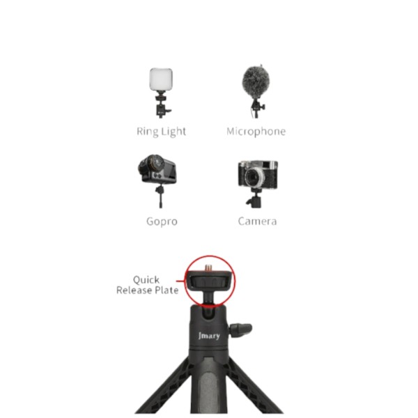 JMARY Phone Tripod MT-19, 360 degree Rotation Phone Holder