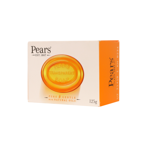 Pears Pure & Gentle Natural Oil Transparent Soap 125g (UK)