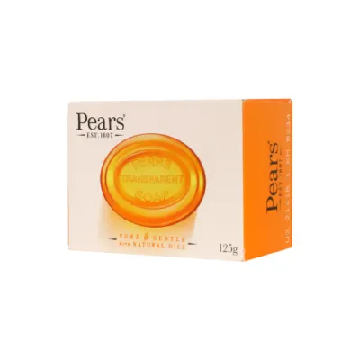 Pears Pure & Gentle Natural Oil Transparent Soap 125g (UK)
