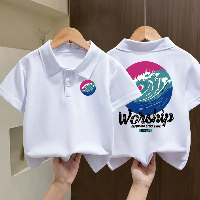 Kids' Pure Cotton Polo Shirt, 6 Colours, 1 to 10 Years