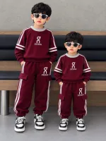 Kids' Brushed Cotton Sweatshirt and Pant Set, 300 GSM, 1 to 8 Years
