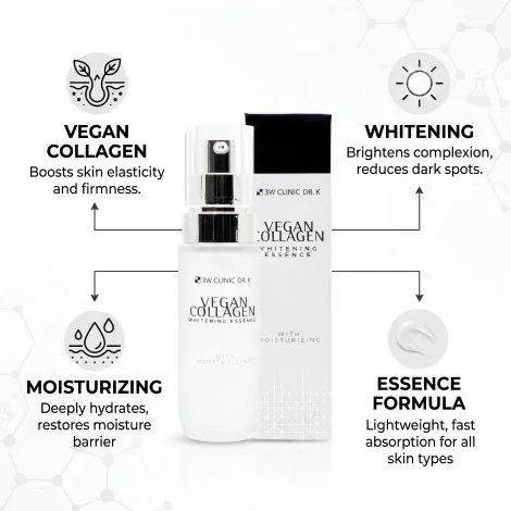 3W Clinic DR.K Vegan Collagen Whitening Essence 70ml (Korea)