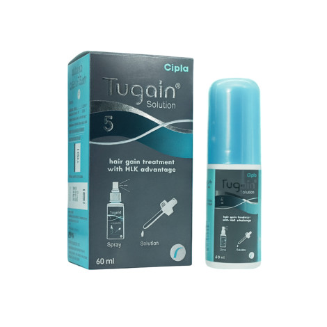 Tugain solution 5 Hair Gain Treatment 60ml (India)