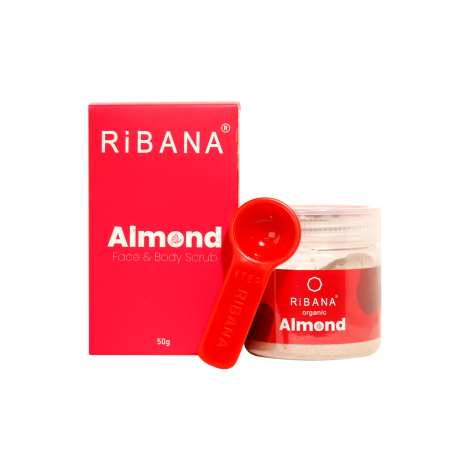 Ribana Almond Face & Body Scrub - 50g (Bangladesh)