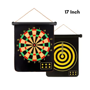 Magnetic Double-sided Dart Board – 17 Inch