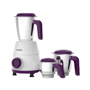 Philips HL7505 Daily Collection Mixer Grinder 500 W (White and Purple) PH-1001-MG