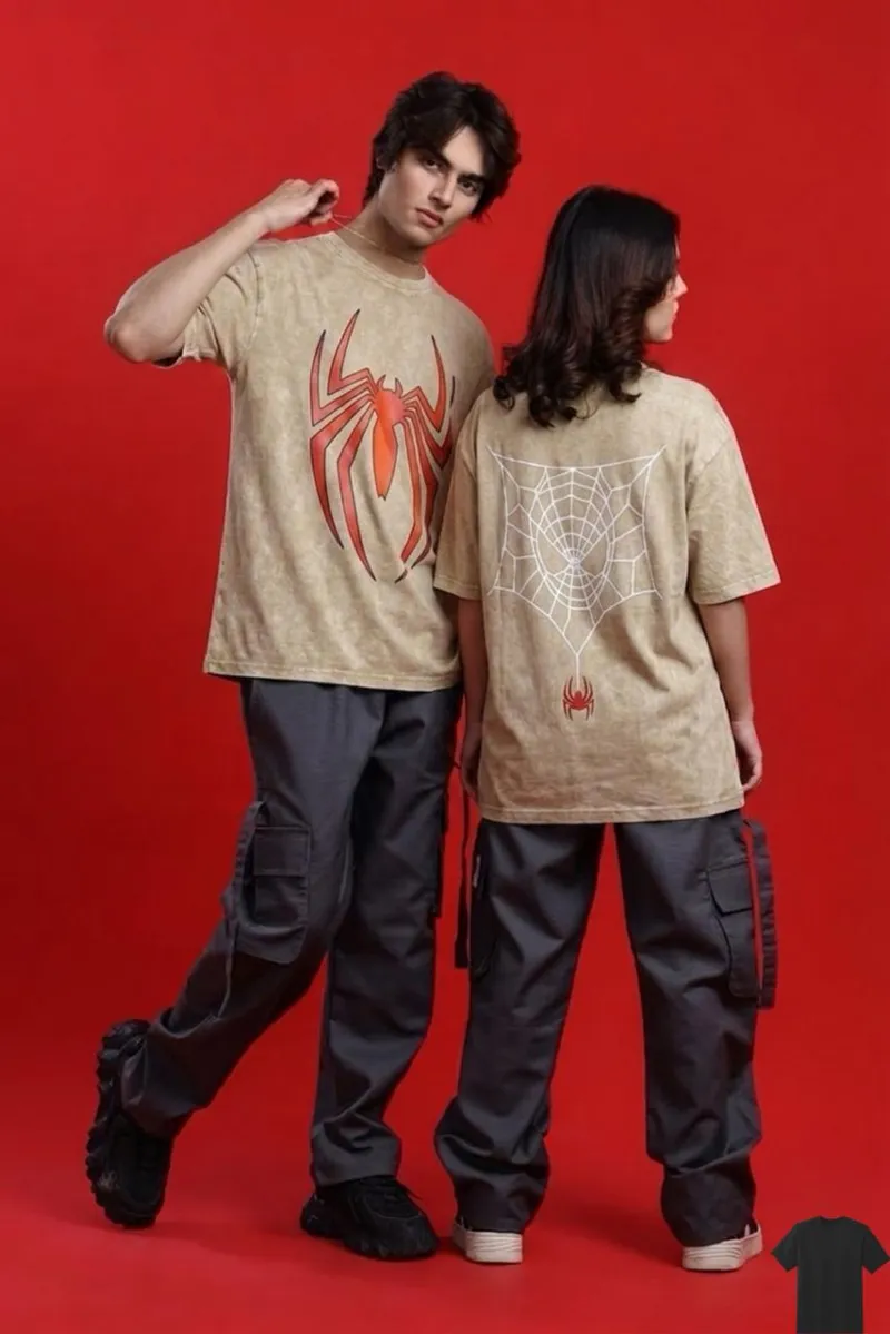 Men's Acid Wash Oversized Drop Shoulder Tee, 240+ GSM, 6 Colours