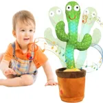 HelloKimi Singing Dancing Cactus Plush Toy for Kids Rechargeable
