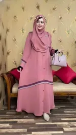 Rongdhuno Cherry Fabric Borka without Hijab, Body 36 to 46