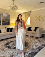 Women's Dress Set with 46 Inch Length, 3 Colour Choices