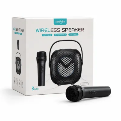 GREATNICE Bluetooth, USB, SD Card, FM Radio & Mic Supported Wireless Speaker