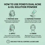 Pond's Dual Acne & Oil Solution Ultra Matte Facial Powder 50g (Thailand)